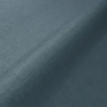 Close-up texture of blue woven linen fabric.