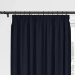 Navy Blue Pencil Pleat Curtain